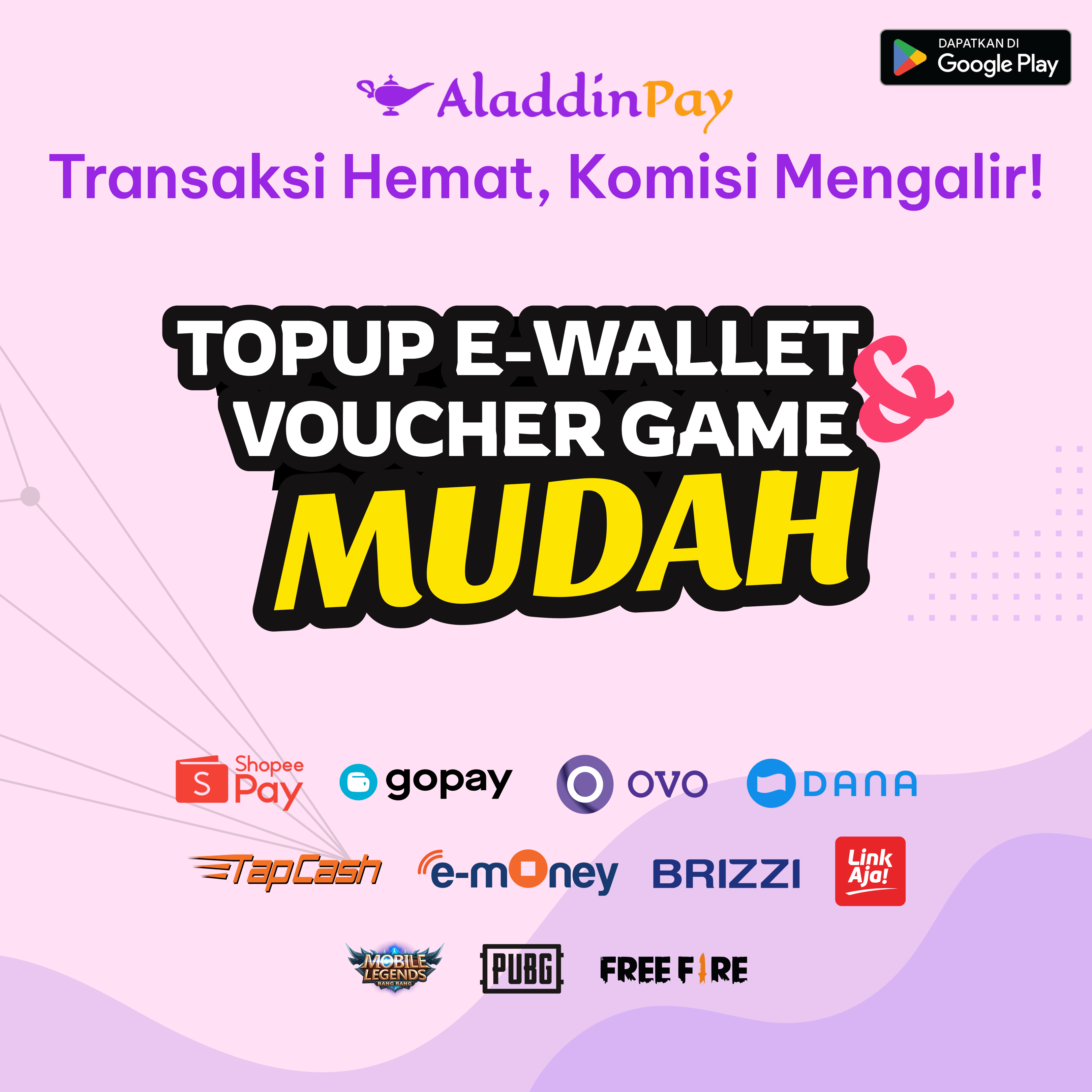 Topup E-Wallet & Voucher Game Mudah